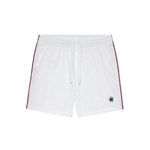 Boast Men's 5" Tipped Peak Performance Short - White/Red/Navy - WHITE/RED/NAVY