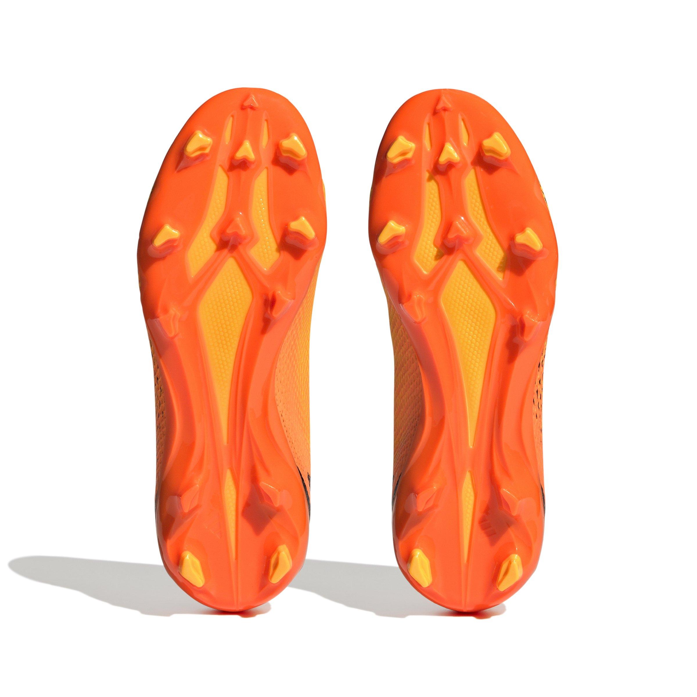 adidas X Speedportal.3 Laceless FG "Solar Gold/Black/Solar Orange" Grade School Kids' Soccer Cleat - GOLD/BLACK/ORANGE Thumbnail View 4