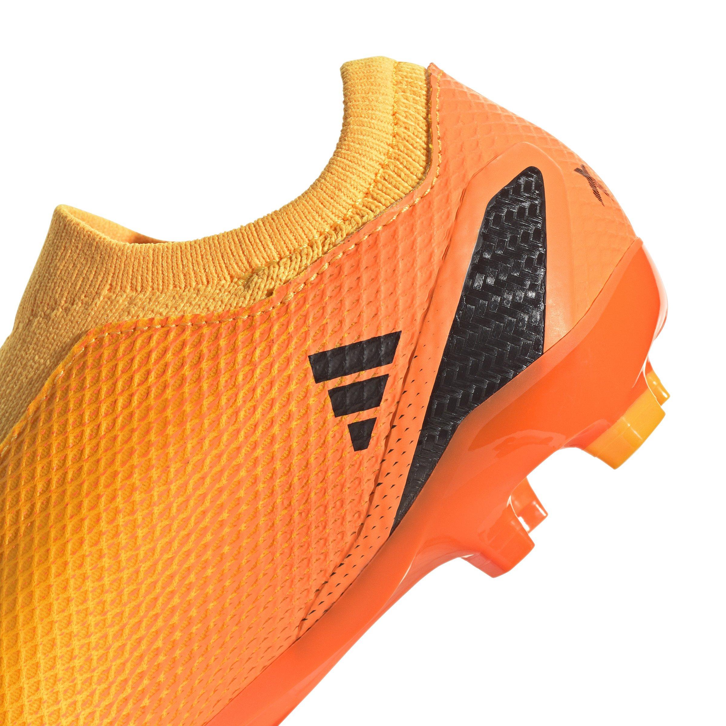 adidas X Speedportal.3 Laceless FG "Solar Gold/Black/Solar Orange" Grade School Kids' Soccer Cleat - GOLD/BLACK/ORANGE Thumbnail View 7