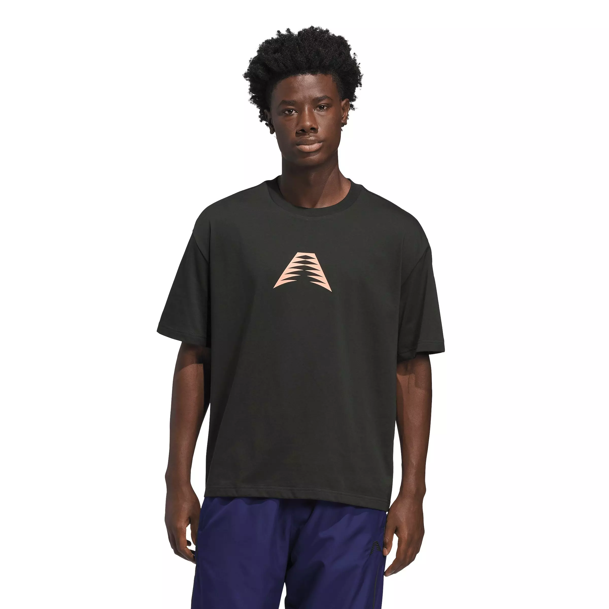 adidas Men's Anthony Edwards Basketball Photo T-Shirt - Black - BLACK