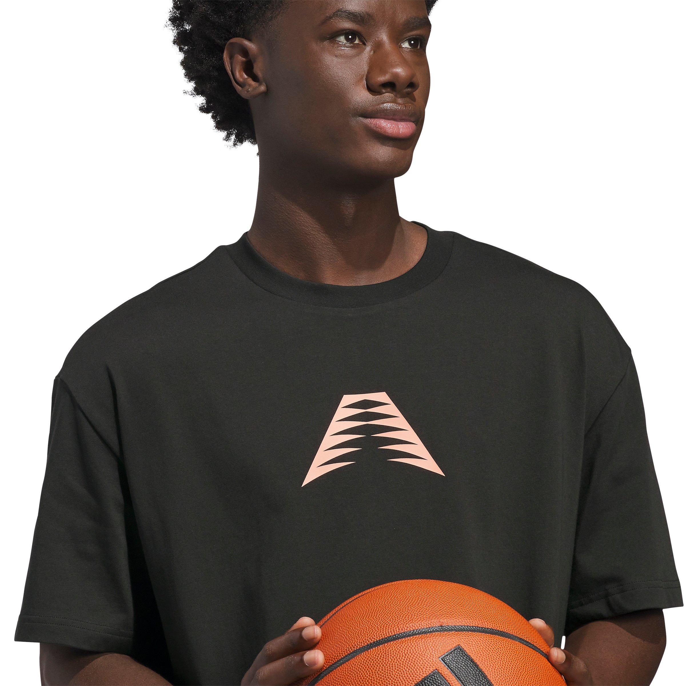 adidas Men's Anthony Edwards Basketball Photo T-Shirt -Black - BLACK Thumbnail View 3