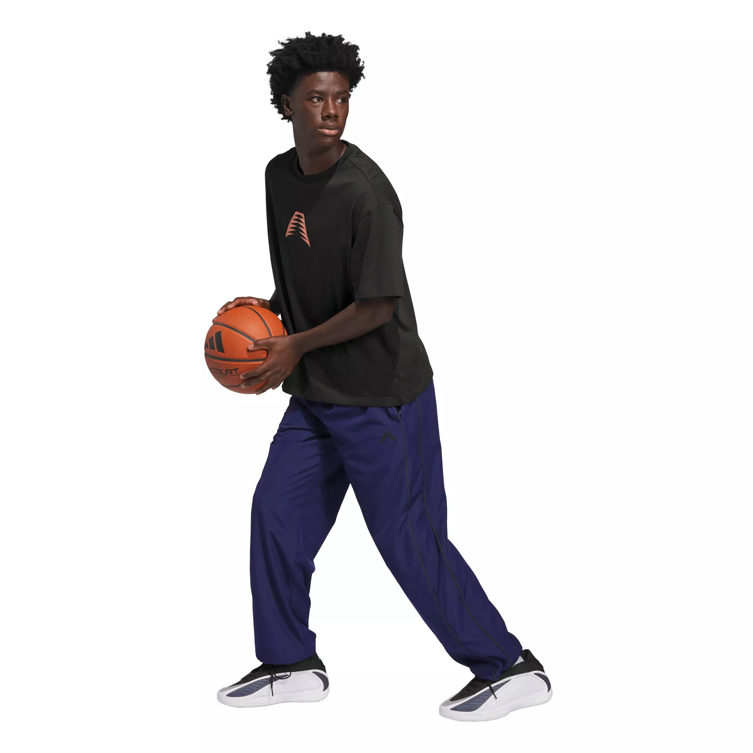 adidas Men's Anthony Edwards Basketball Photo T-Shirt - Black - BLACK