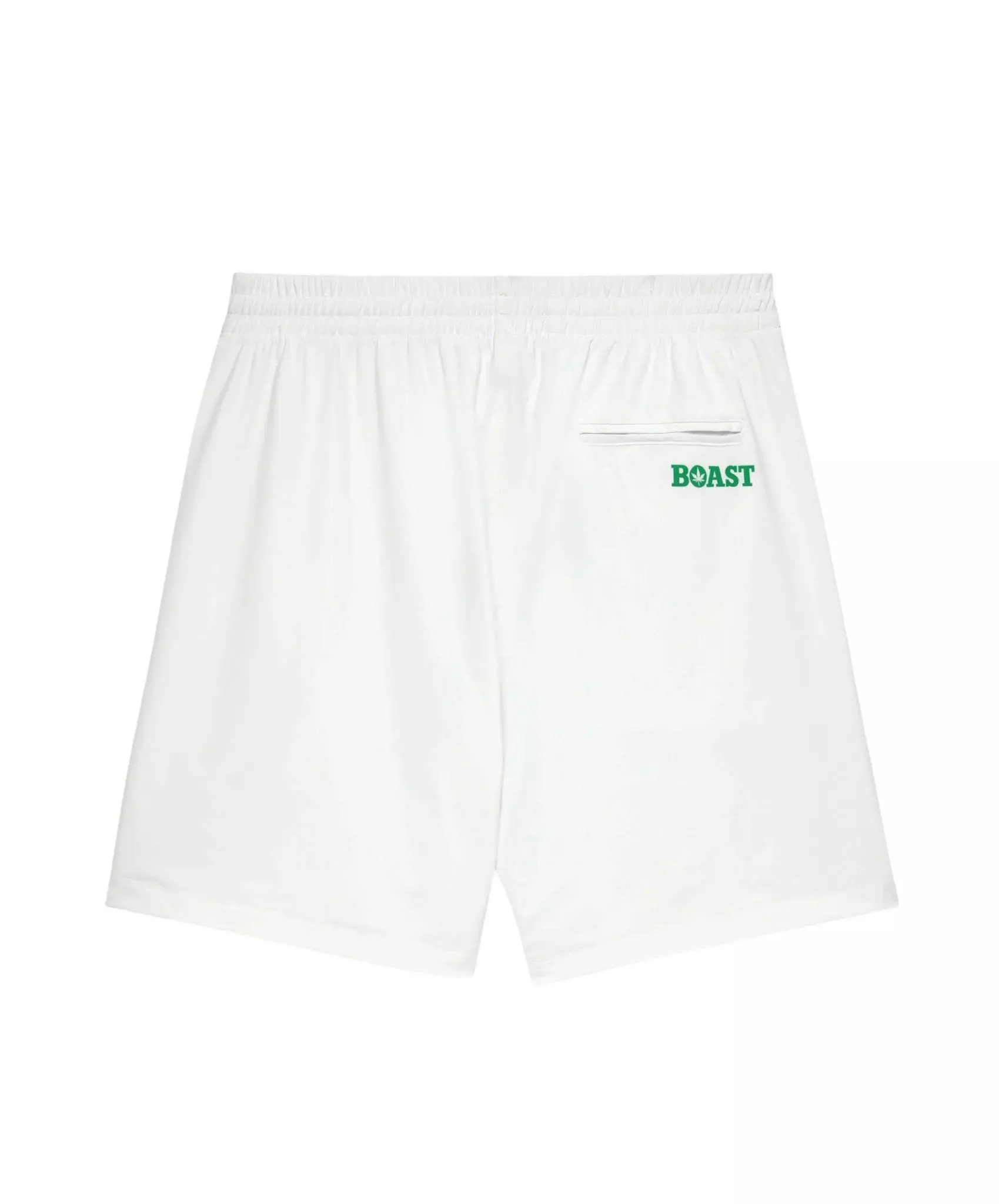 Boast Men's 7" Peak Performance Short - White/Green - WHITE/GREEN