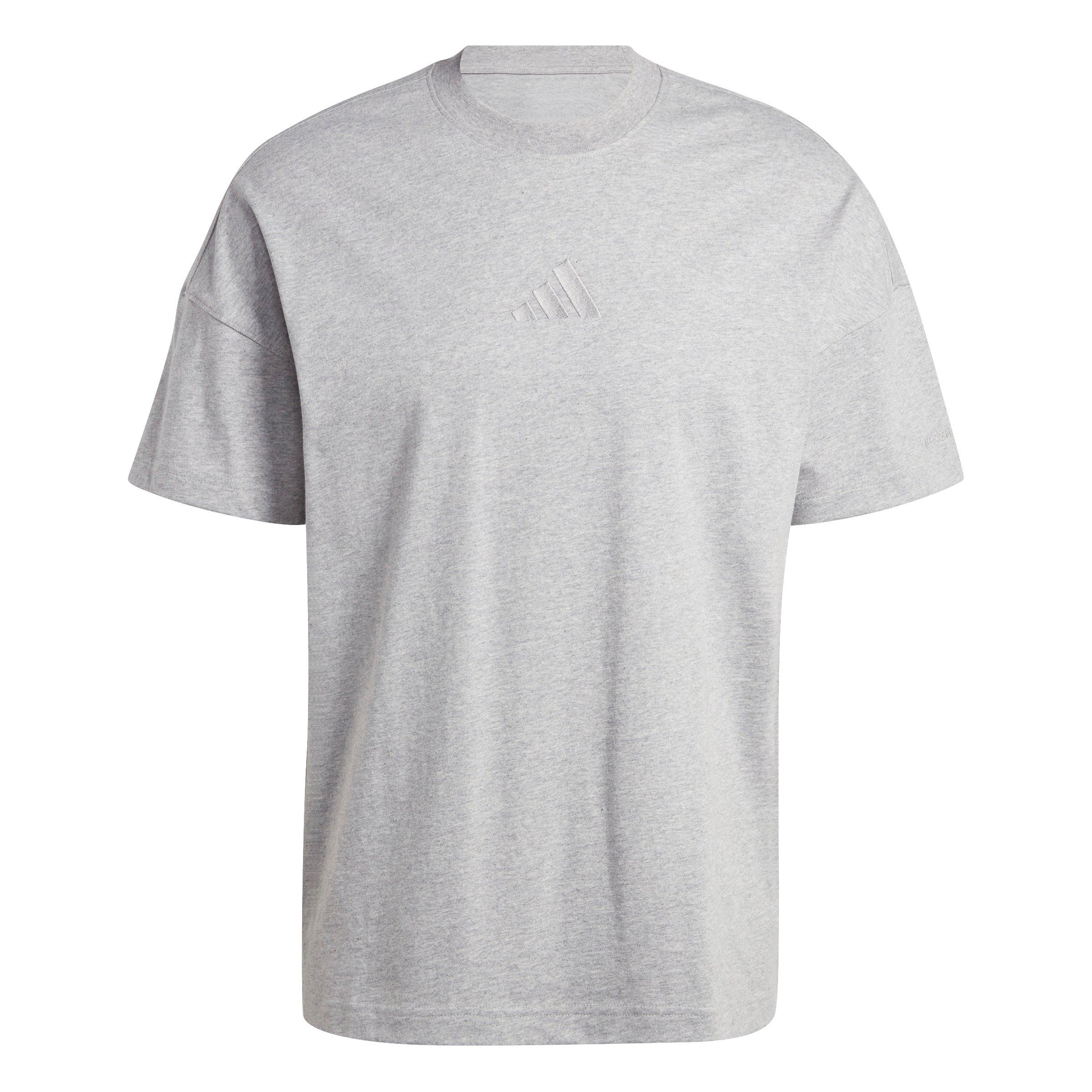 adidas Men's ALL SZN T-Shirt - Grey - GREY Thumbnail View 6