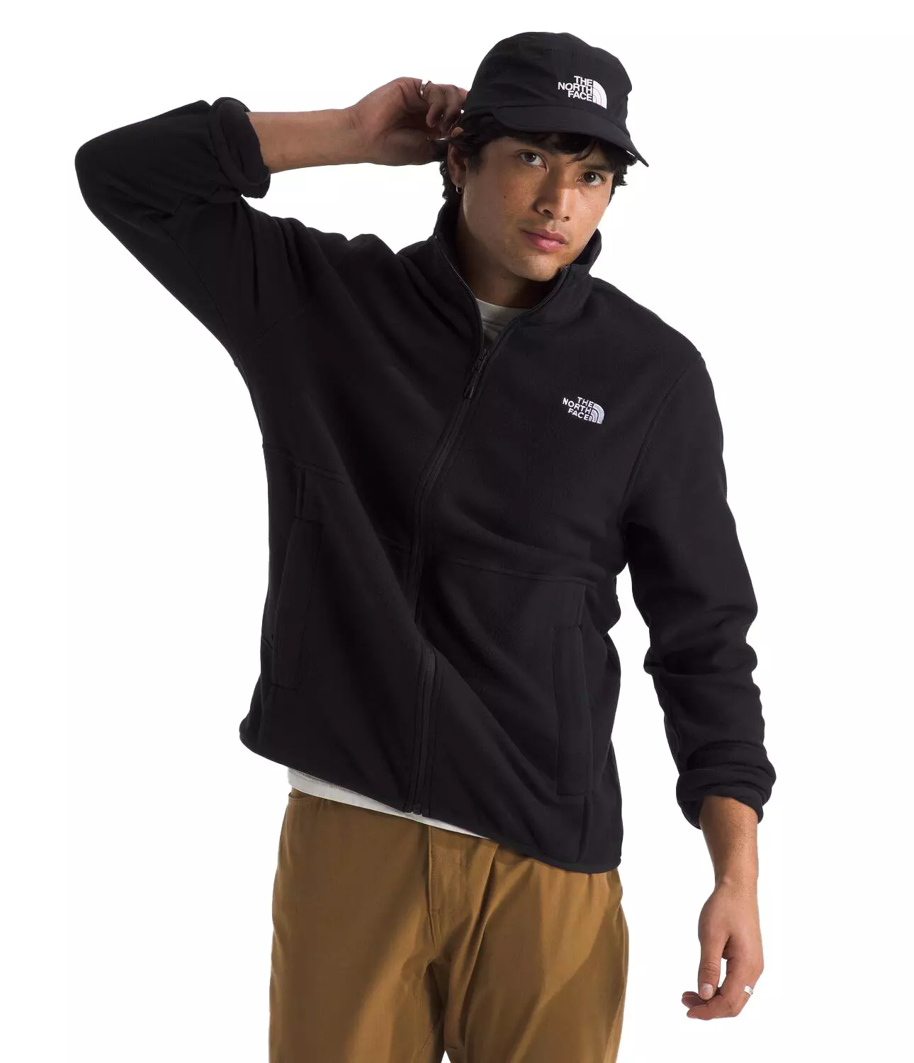 The North Face Men's Glacier Fleece Jacket -Black - BLACK