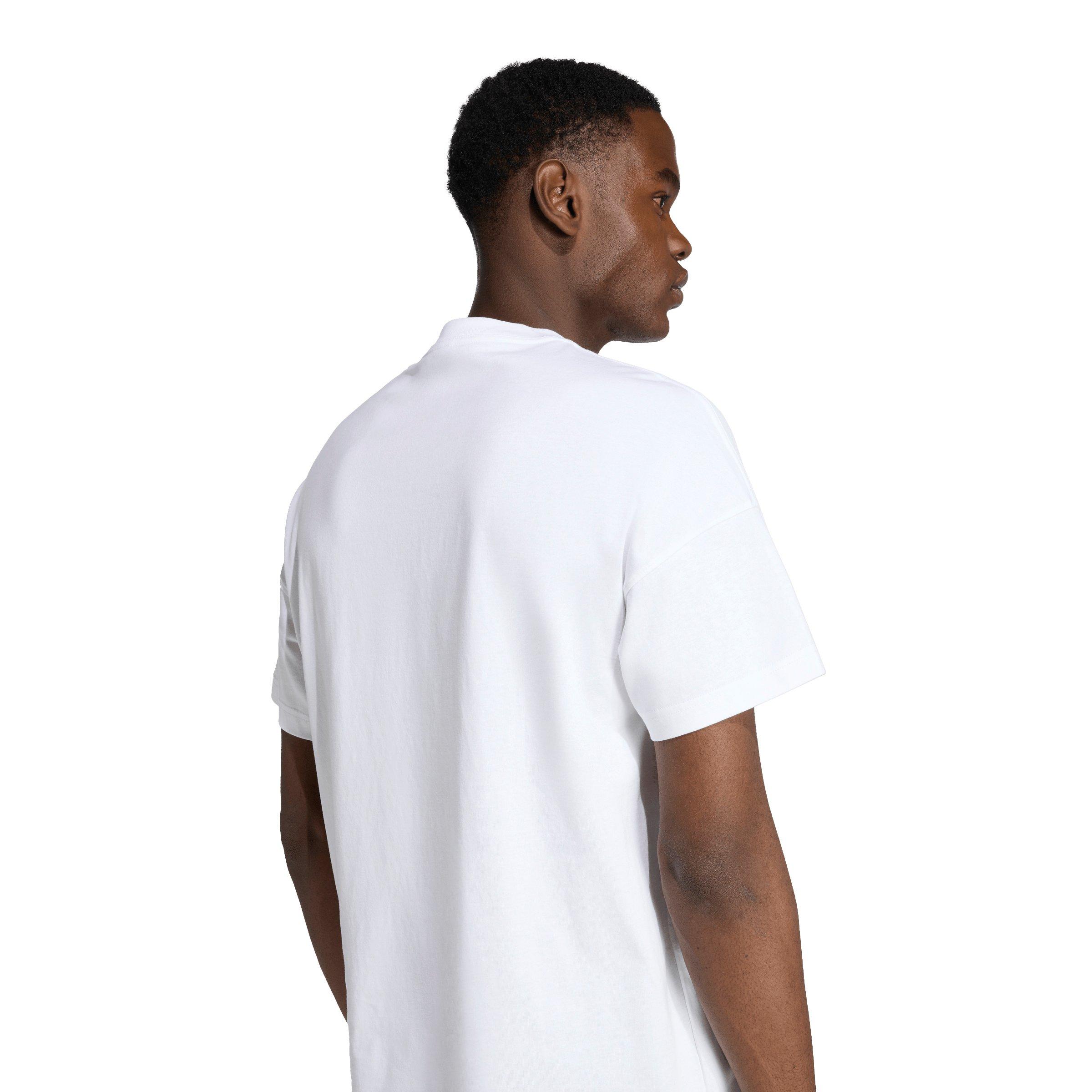 adidas Men's ALL SZN T-Shirt - White - WHITE Thumbnail View 4