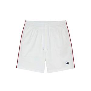 Boast Men's 7" Tipped Peak Performance Short - White/Red/Navy - WHITE/RED/NAVY