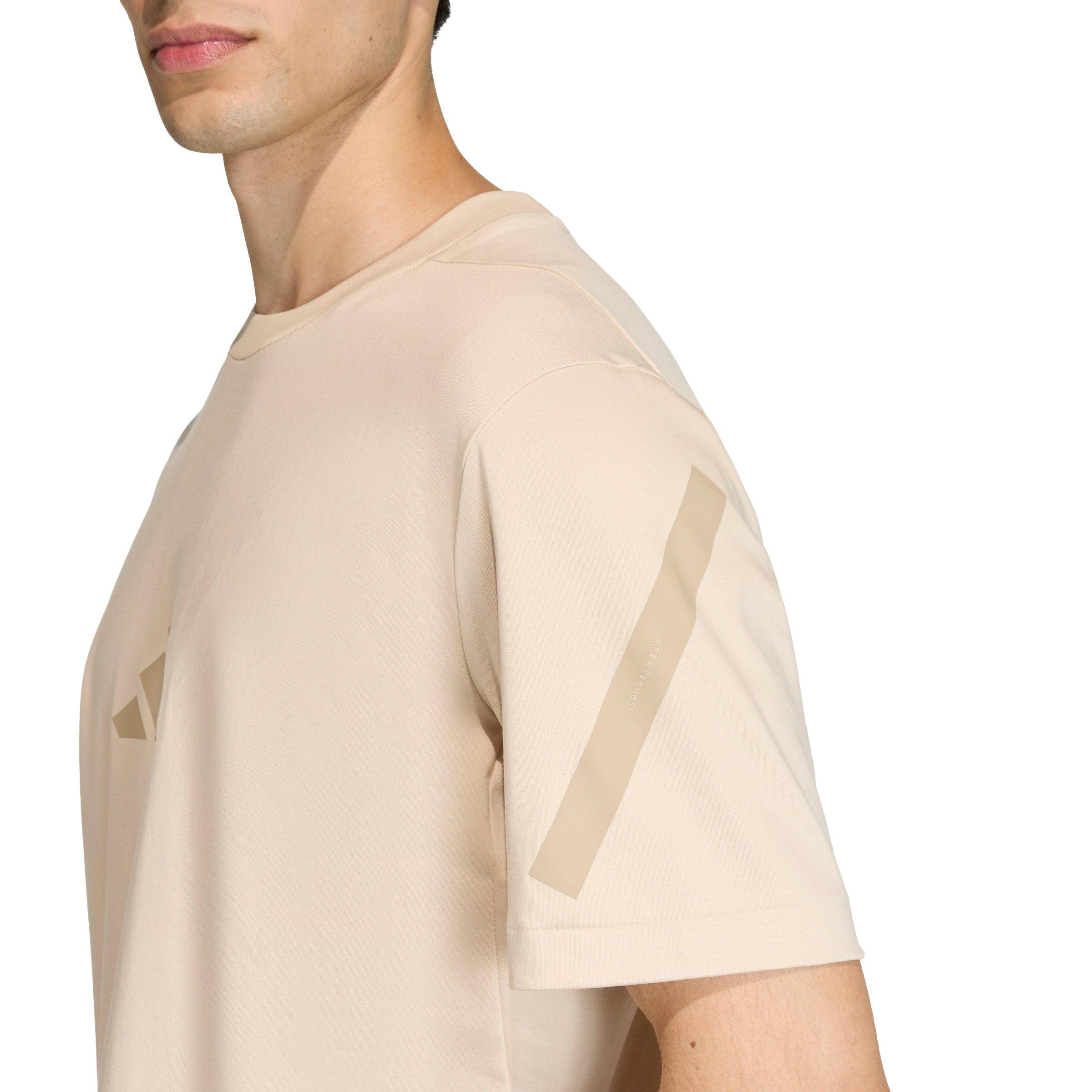 adidas Men's Z.N.E. T-Shirt - Cream - CREAM Thumbnail View 4