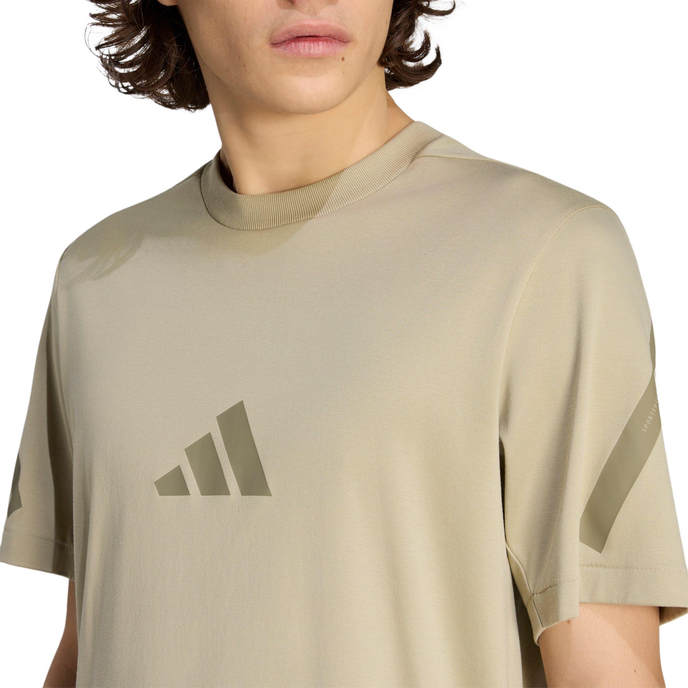 adidas Men's Z.N.E. T-Shirt - Khaki - KHAKI Thumbnail View 3