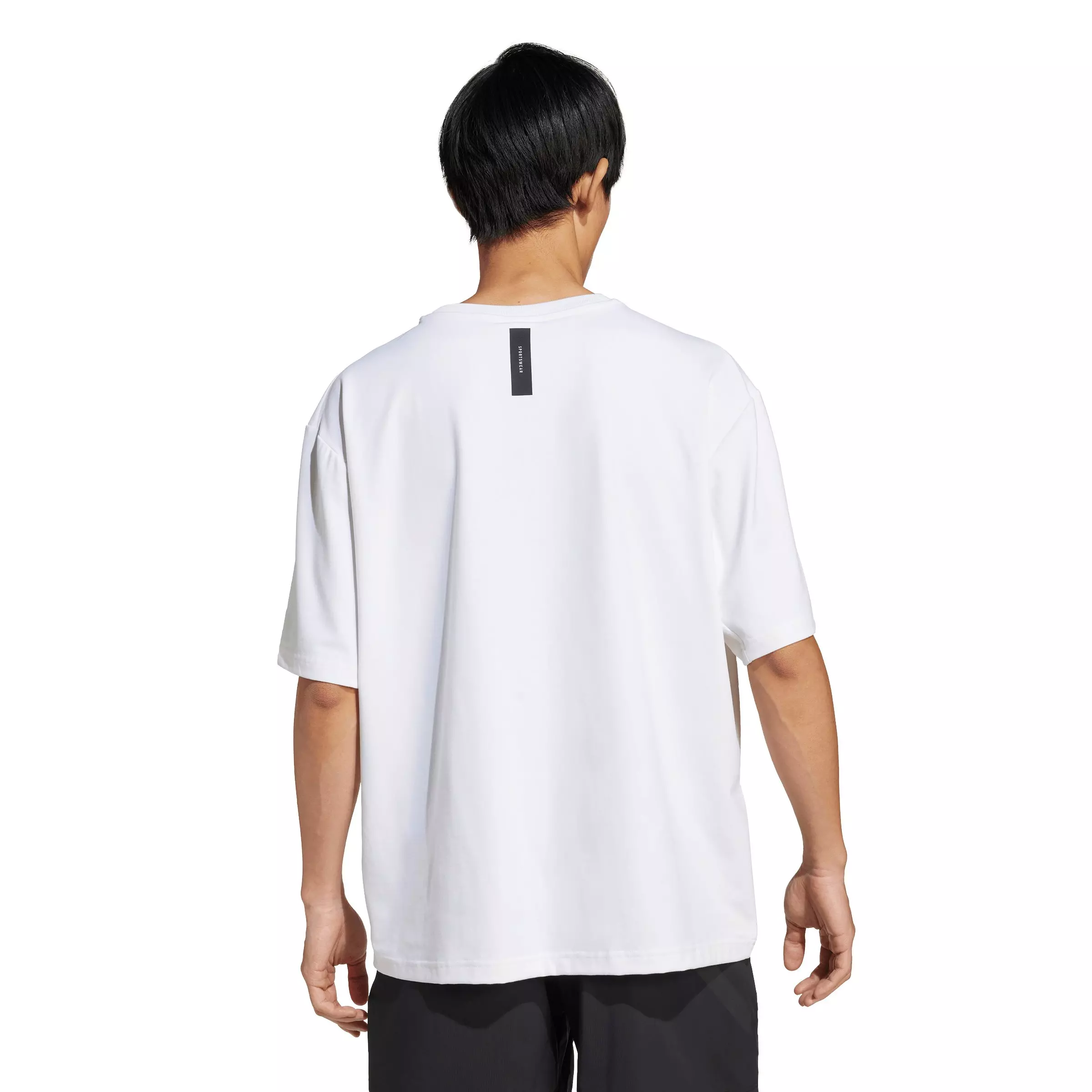 adidas Men's Z.N.E. Loose-Fit T-Shirt -White - WHITE