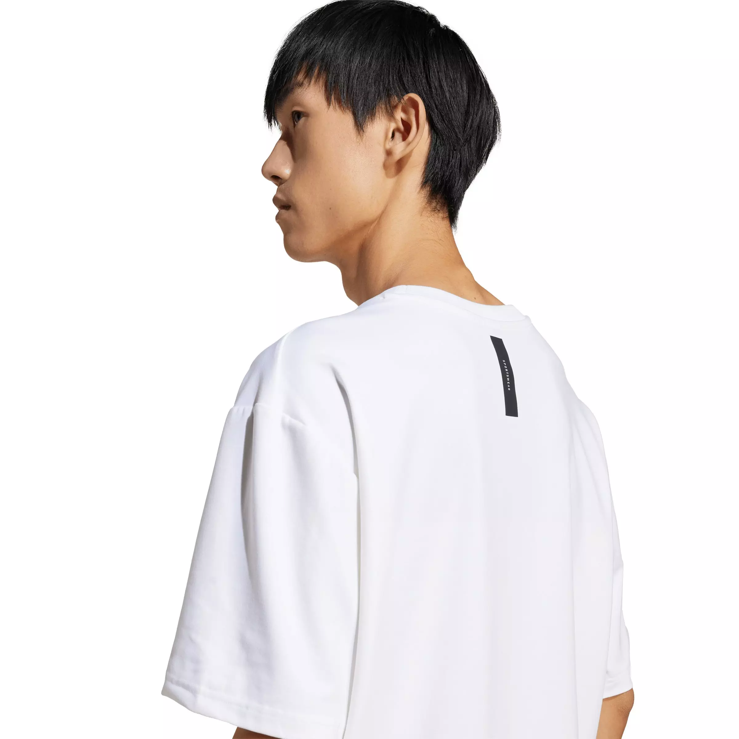 adidas Men's Z.N.E. Loose-Fit T-Shirt -White - WHITE