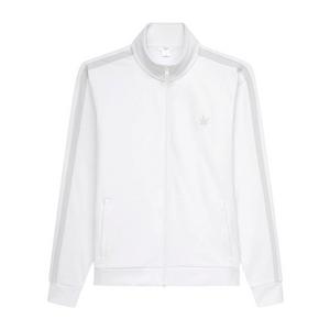 Boast Men's Tipped Warm-Up Jacket 2.0 - White/Grey - WHITE/GREY