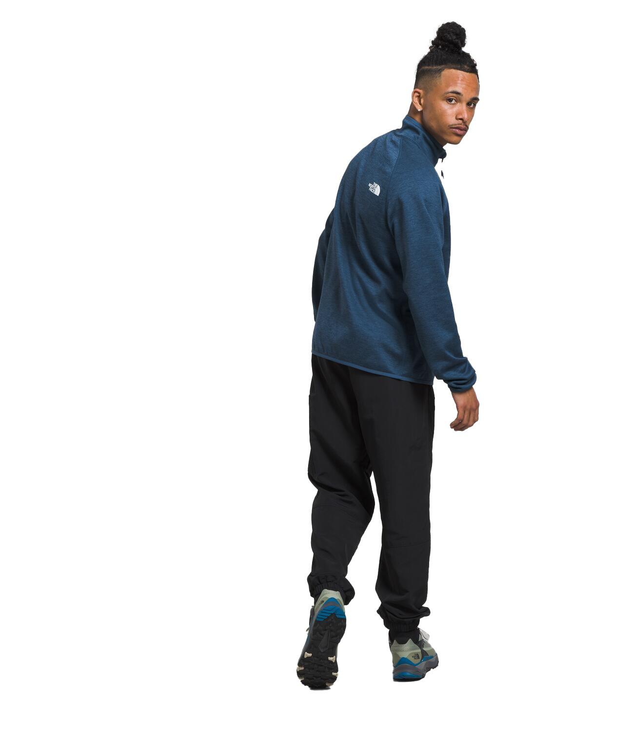 The North Face Men's Canyonlands Long Sleeve Half-Zip Fleece Pullover -Dk Blue - DK BLUE Thumbnail View 2
