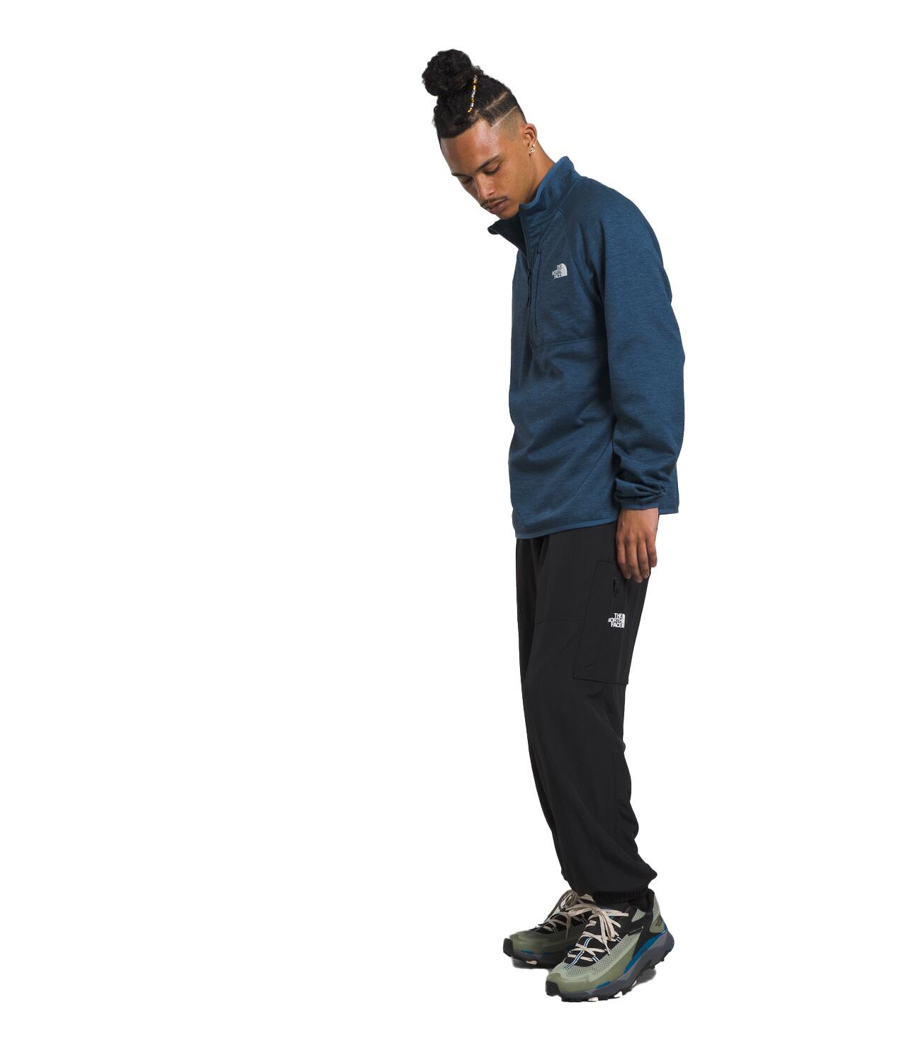 The North Face Men's Canyonlands Long Sleeve Half-Zip Fleece Pullover - Dk Blue - DK BLUE Thumbnail View 3