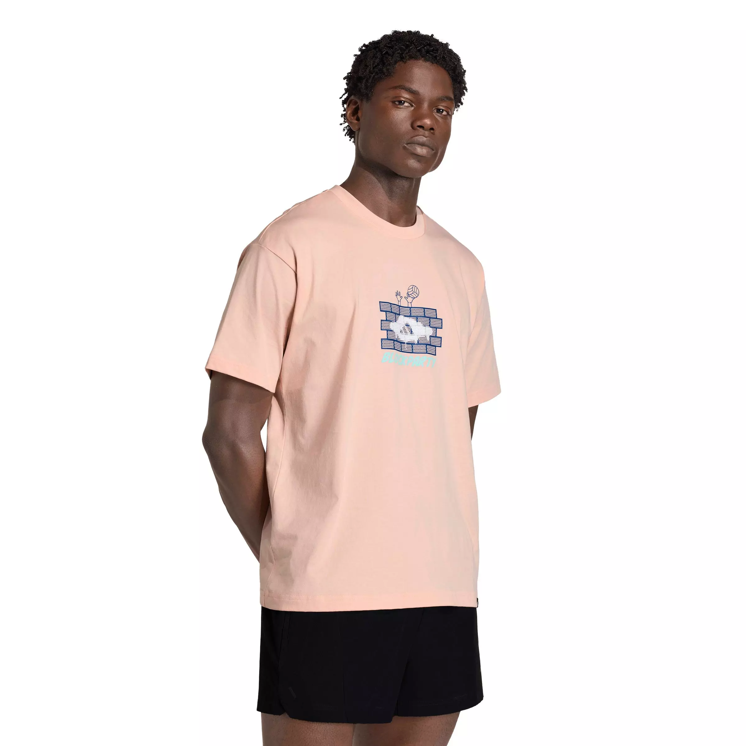 adidas Men's Volleyball Fun Graphic T-Shirt - Pink - PINK