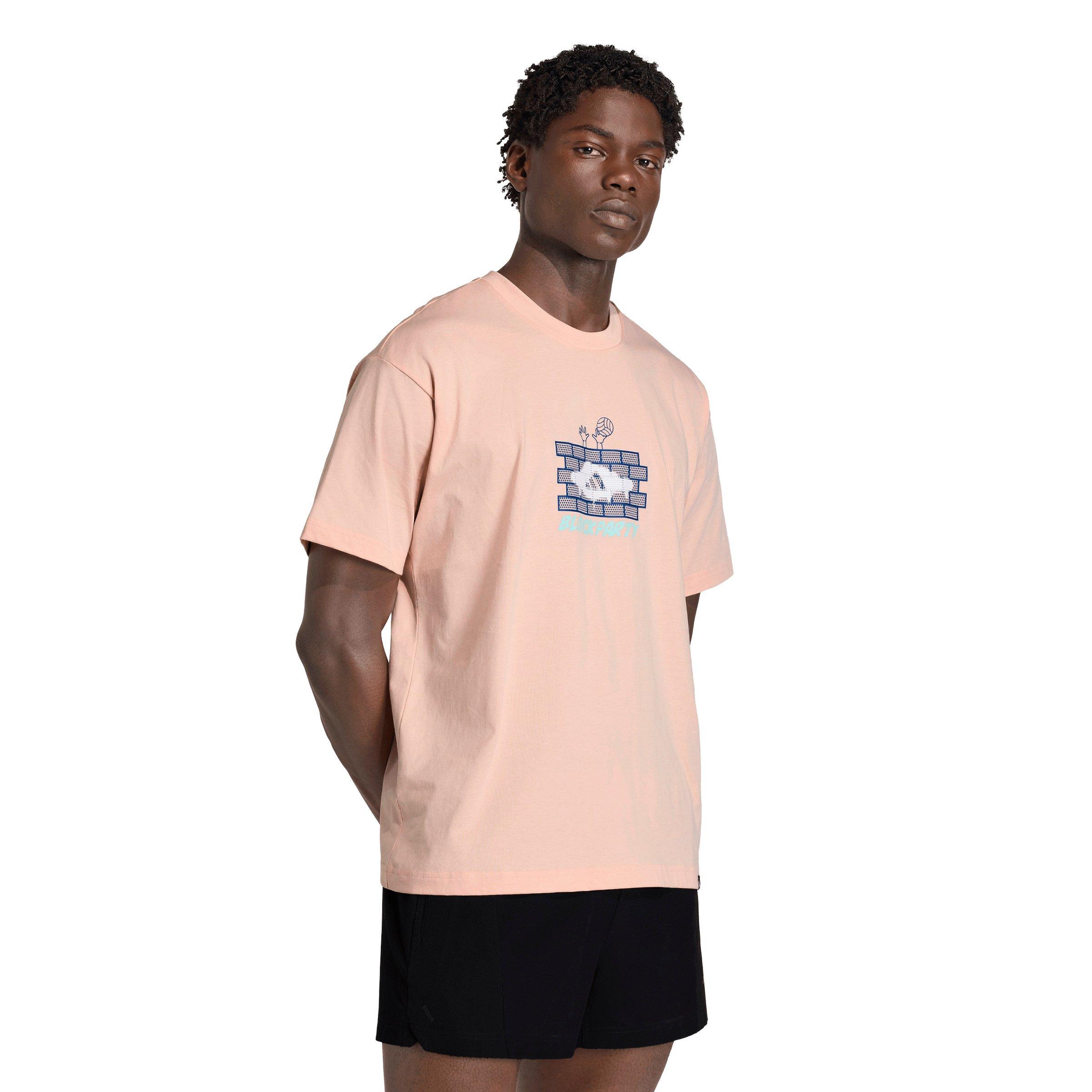 adidas Men's Volleyball Fun Graphic T-Shirt -Pink - PINK Thumbnail View 1