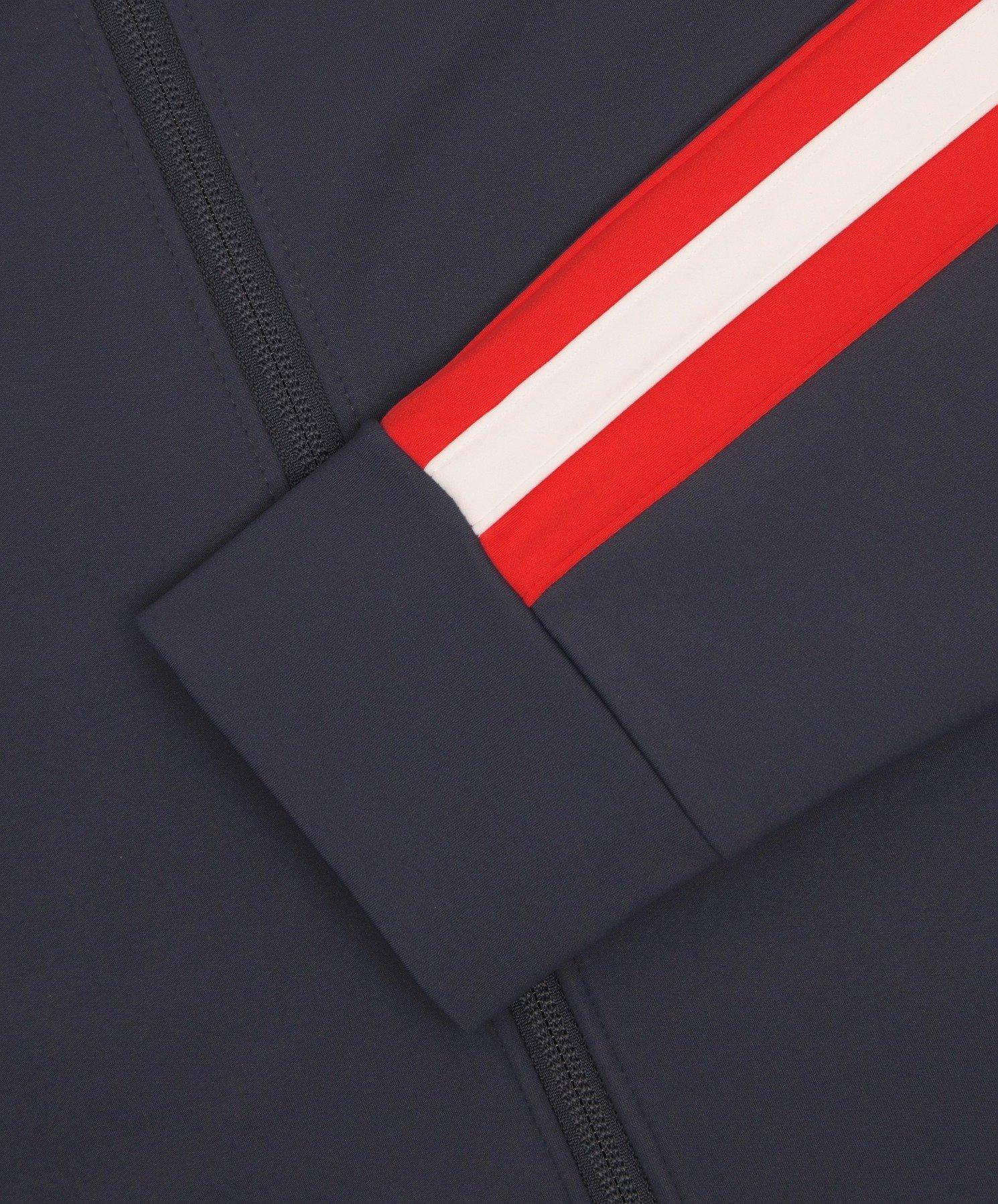Boast Men's Tipped Warm-Up Jacket 2.0 - Navy/Red/White - NAVY/RED/WHITE