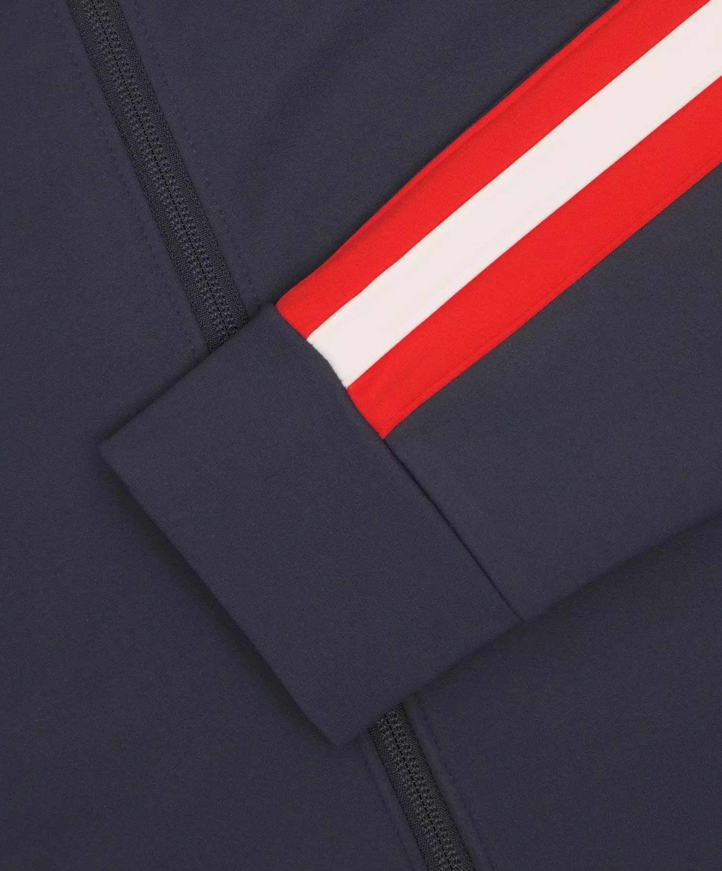 Boast Men's Tipped Warm-Up Jacket 2.0 - Navy/Red/White - NAVY/RED/WHITE