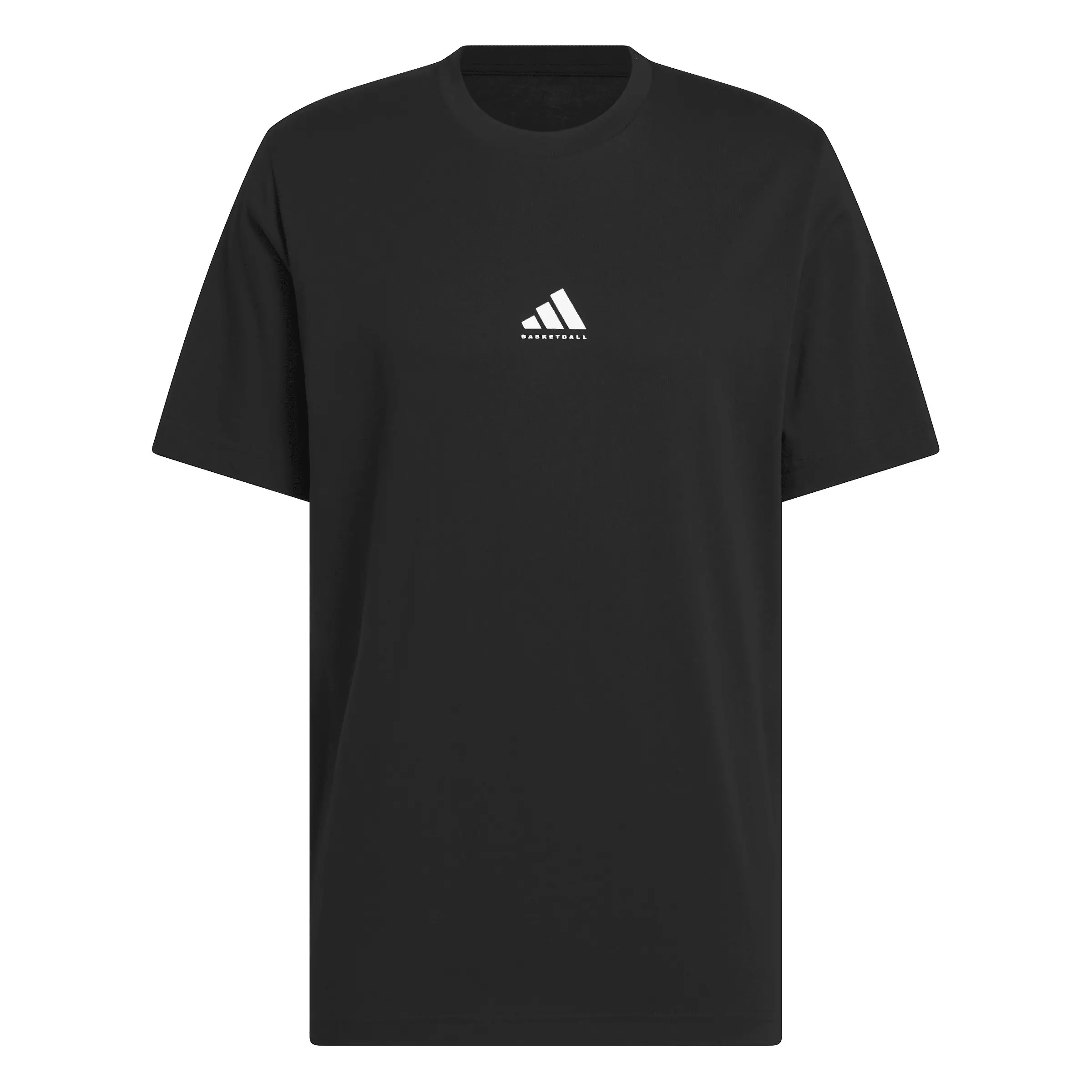 adidas Men's Basketball Graphic Tee - Black/White - BLACK/WHITE
