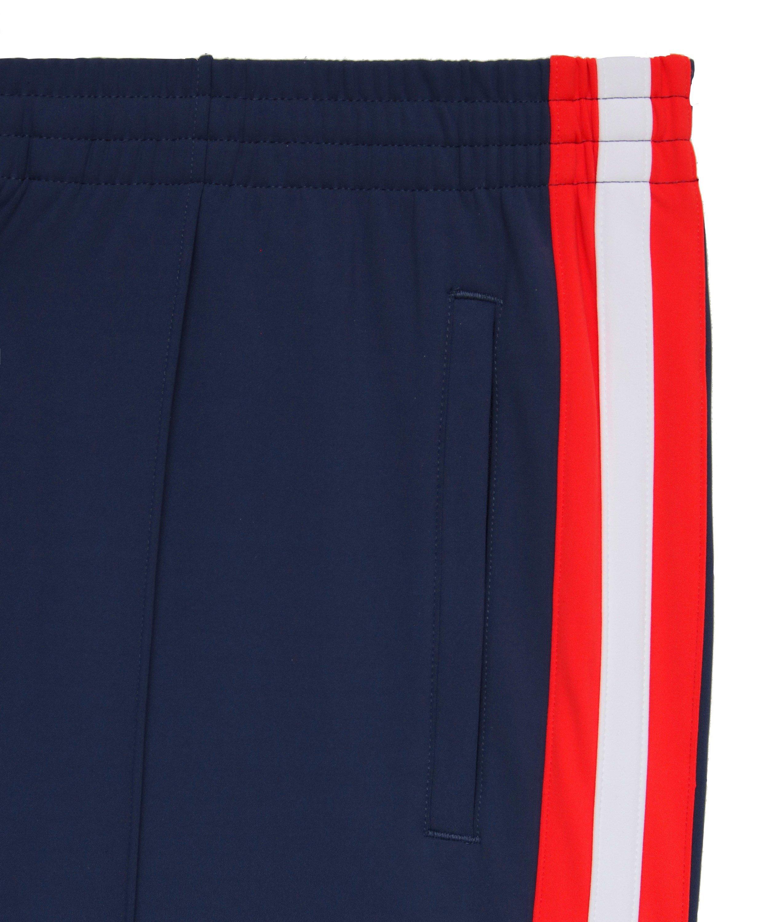 Boast Men's Tipped Warm-Up Pant 2.0 - Navy/Red/White - NAVY/RED/WHITE
