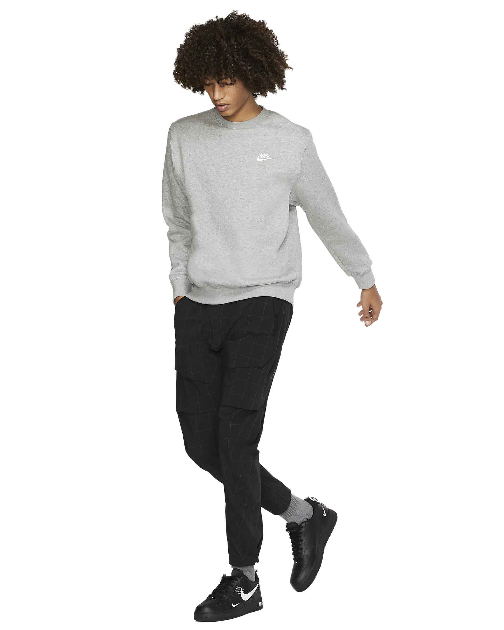 Nike Men's Sportswear Club Holiday Fleece Crew - Hibbett