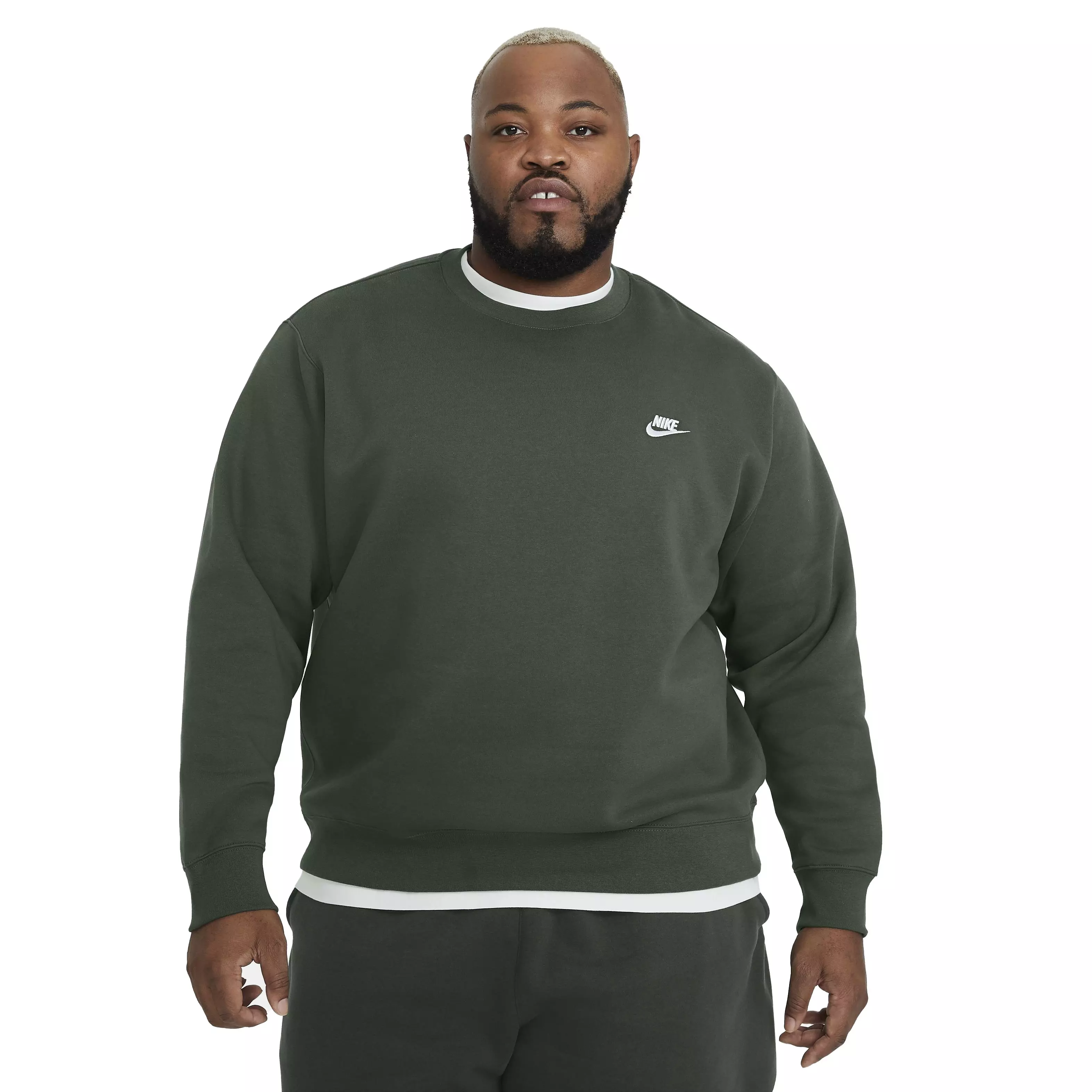 Nike Men's Sportswear Club Crewneck Sweatshirt - GREEN