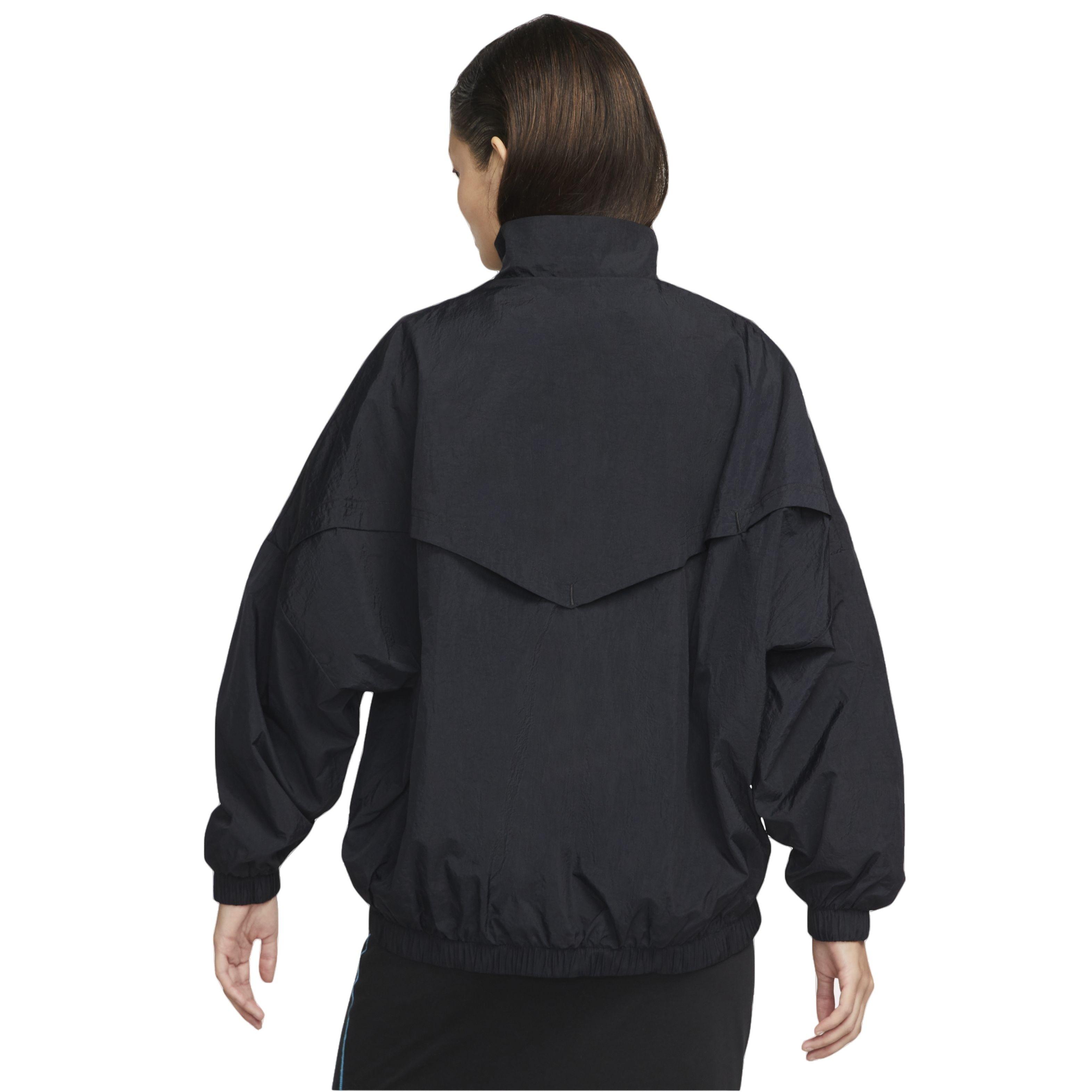Nike Women's Sportswear Essential Woven Jacket - BLACK Thumbnail View 2
