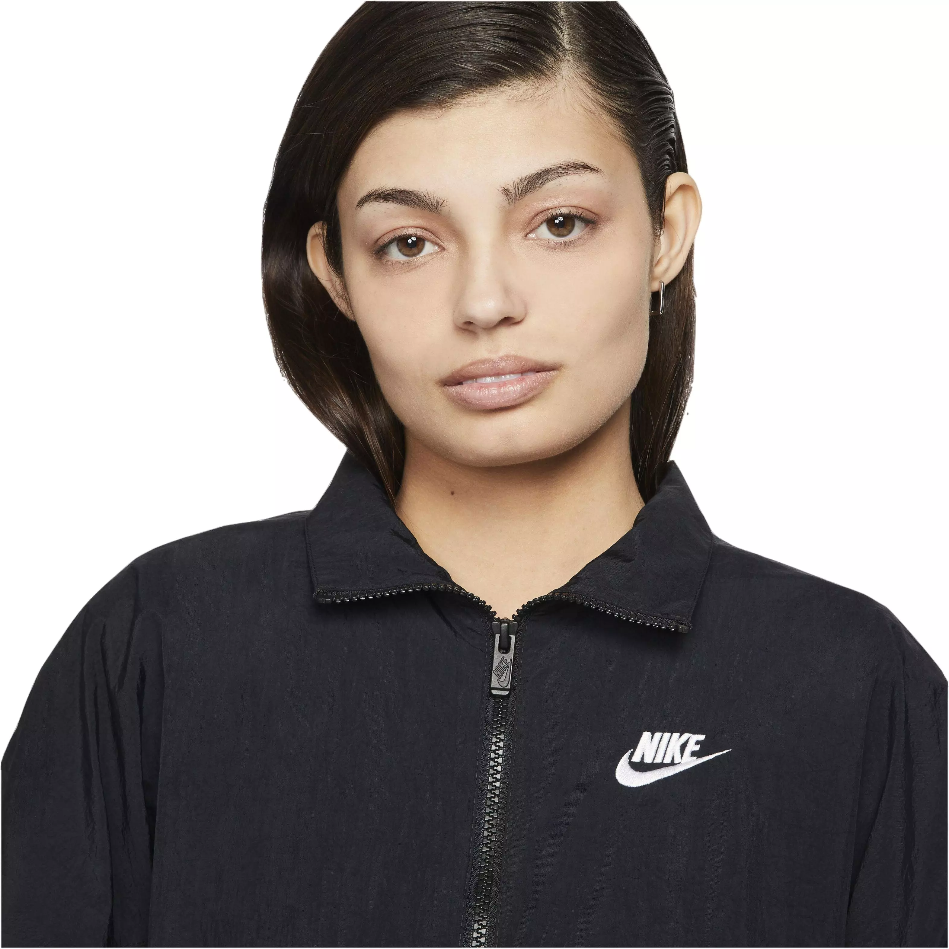 Nike Women's Sportswear Essential Woven Jacket - BLACK