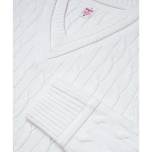 Boast Men's Cable-Knit Sweater - White - WHITE