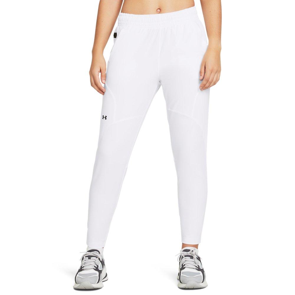 Under Armour Women's Unstoppable Hybrid Pants - WHITE Thumbnail View 1