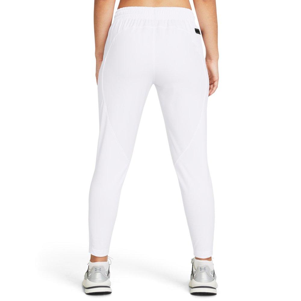 Under Armour Women's Unstoppable Hybrid Pants - WHITE Thumbnail View 2