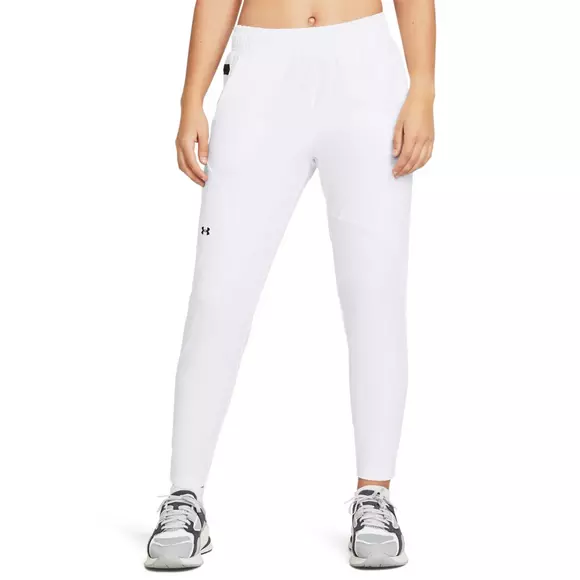 Under Armour Women's Unstoppable Hybrid Pants, White, Size: Medium