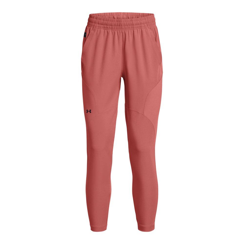 Under Armour Women's Unstoppable Hybrid Pants - RED Thumbnail View 4