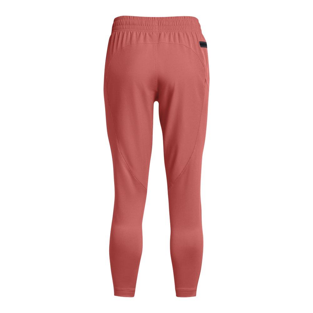 Under Armour Women's Unstoppable Hybrid Pants - RED Thumbnail View 5