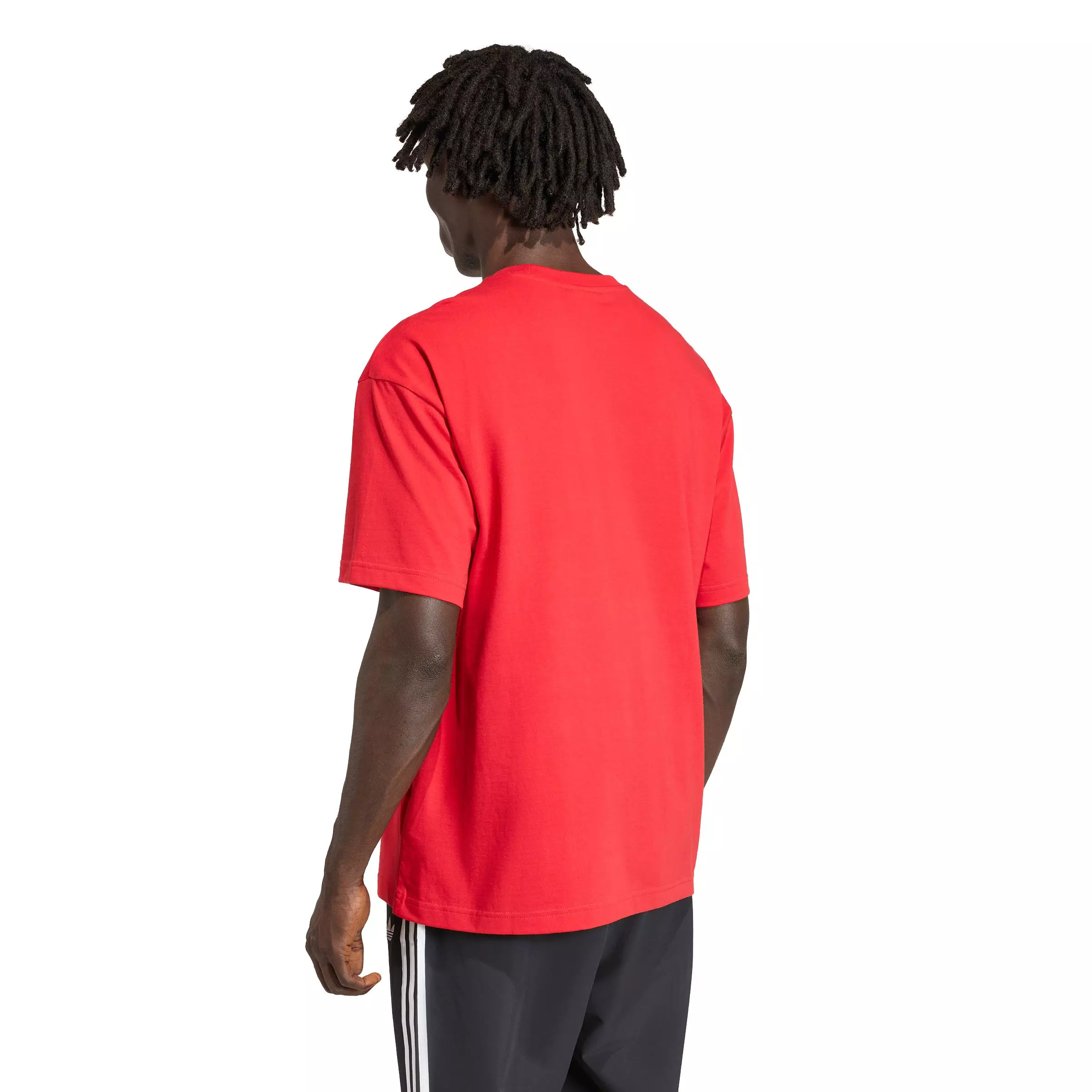 adidas Originals Men's Adicolor Trefoil Tee - Red/White - RED/WHITE