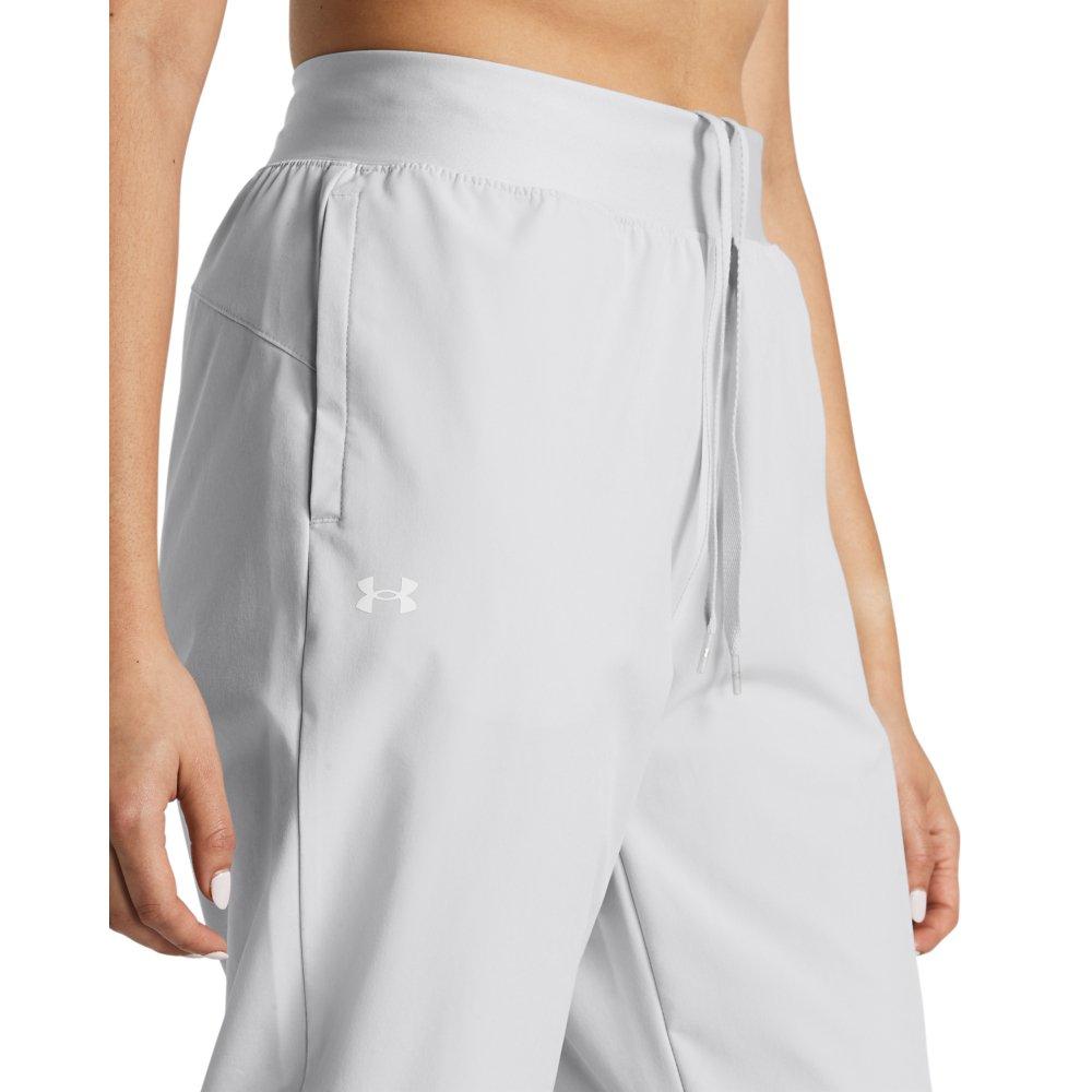 Under Armour Women's ArmourSport High-Rise Woven Pants - GREY Thumbnail View 3