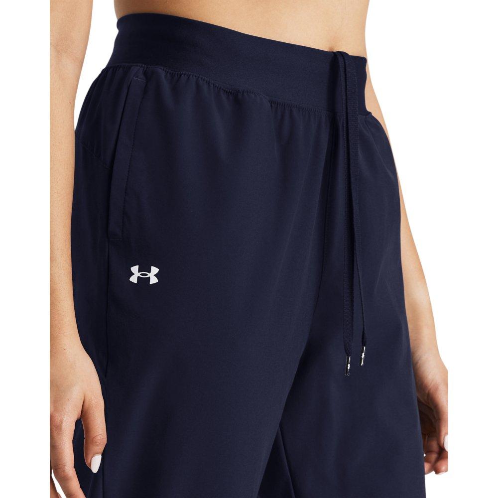 Under Armour Women's ArmourSport High-Rise Woven Pants - NAVY Thumbnail View 3
