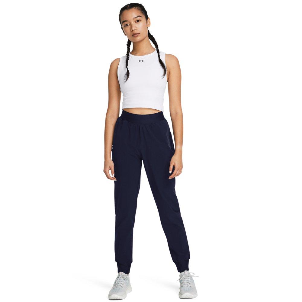 Under Armour Women's ArmourSport High-Rise Woven Pants - NAVY Thumbnail View 4