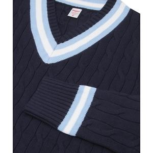 Boast Men's Cable-Knit Sweater - Navy/Lt Blue - NAVY/LT BLUE