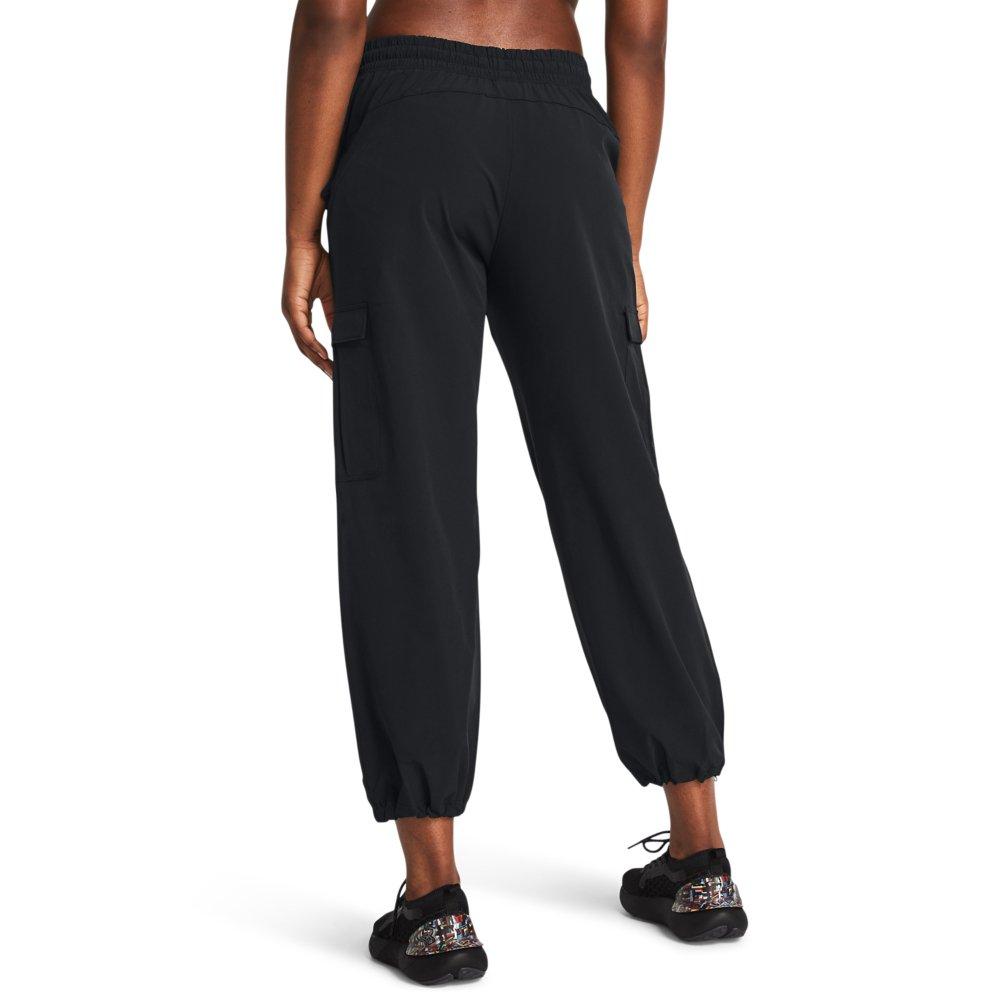 Under Armour Women's ArmourSport Woven Cargo Pants - BLACK Thumbnail View 2
