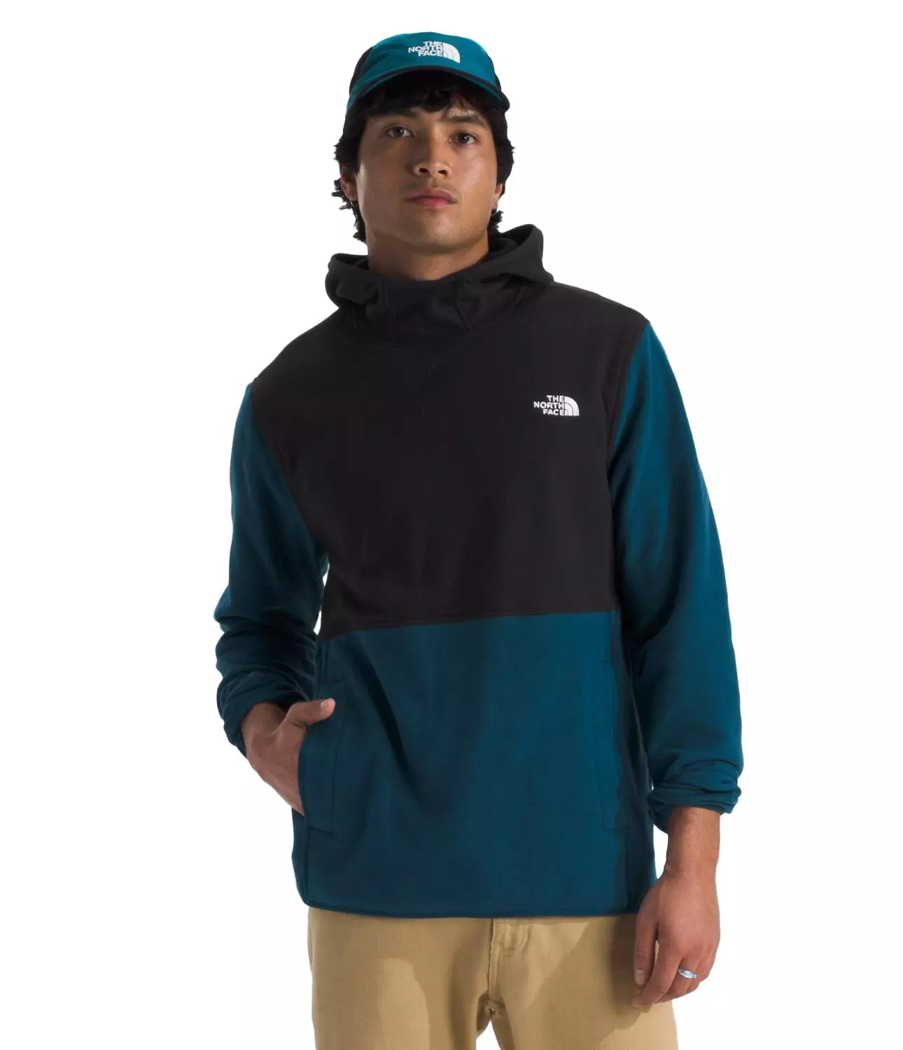 The North Face Men's Glacier Fleece Pullover Hoodie -Dk Blue - DK BLUE