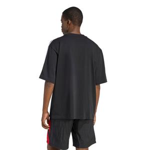 adidas Originals Men's Adicolor 3-Stripes Oversized Tee -Black