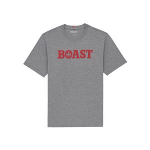 Boast Men's Tee - Grey/Red - GREY/RED
