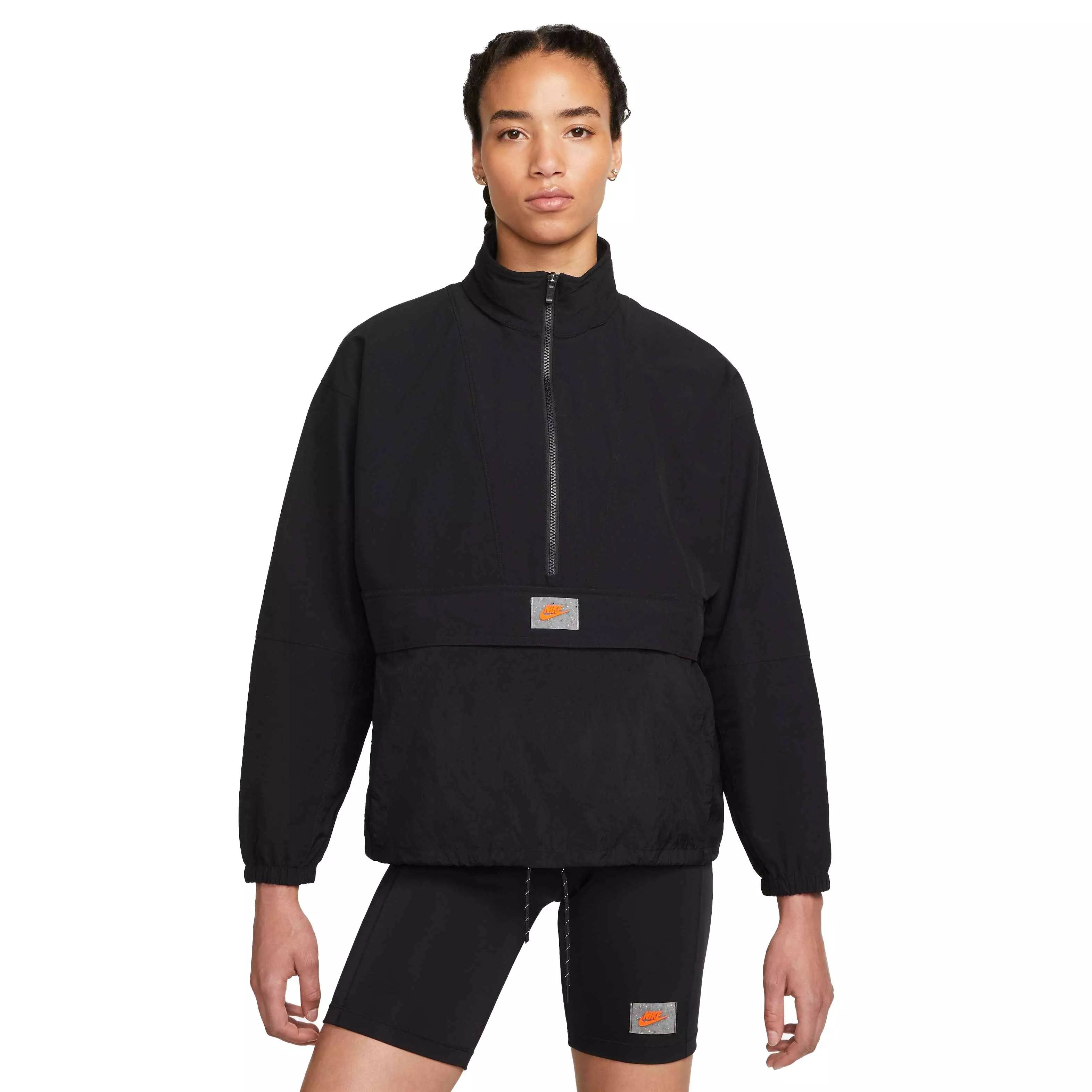 Nike Women's Sportswear Revolution 1/2-Zip Jacket - BLACK