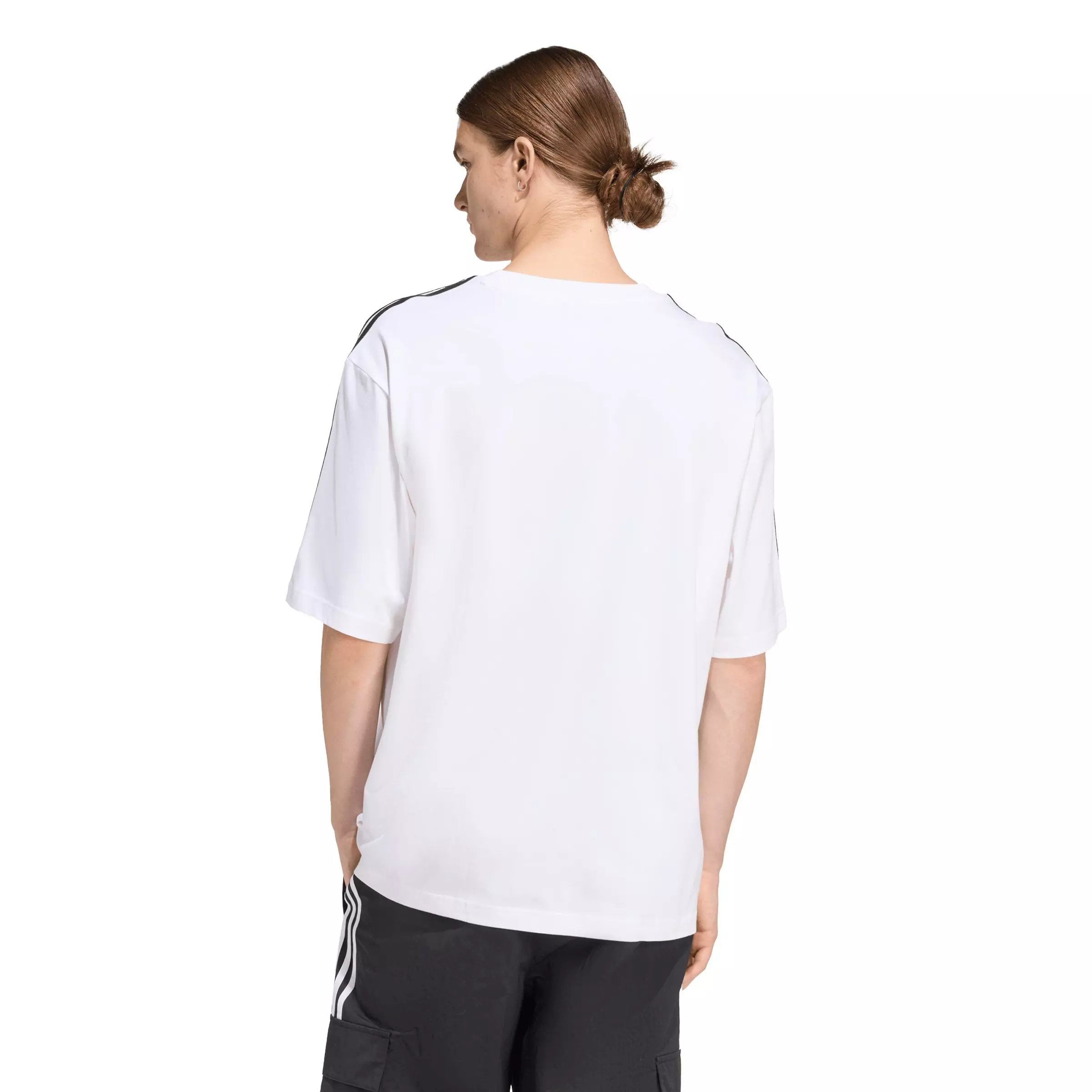 adidas Originals Men's Adicolor 3-Stripes Oversized Tee - White - WHITE