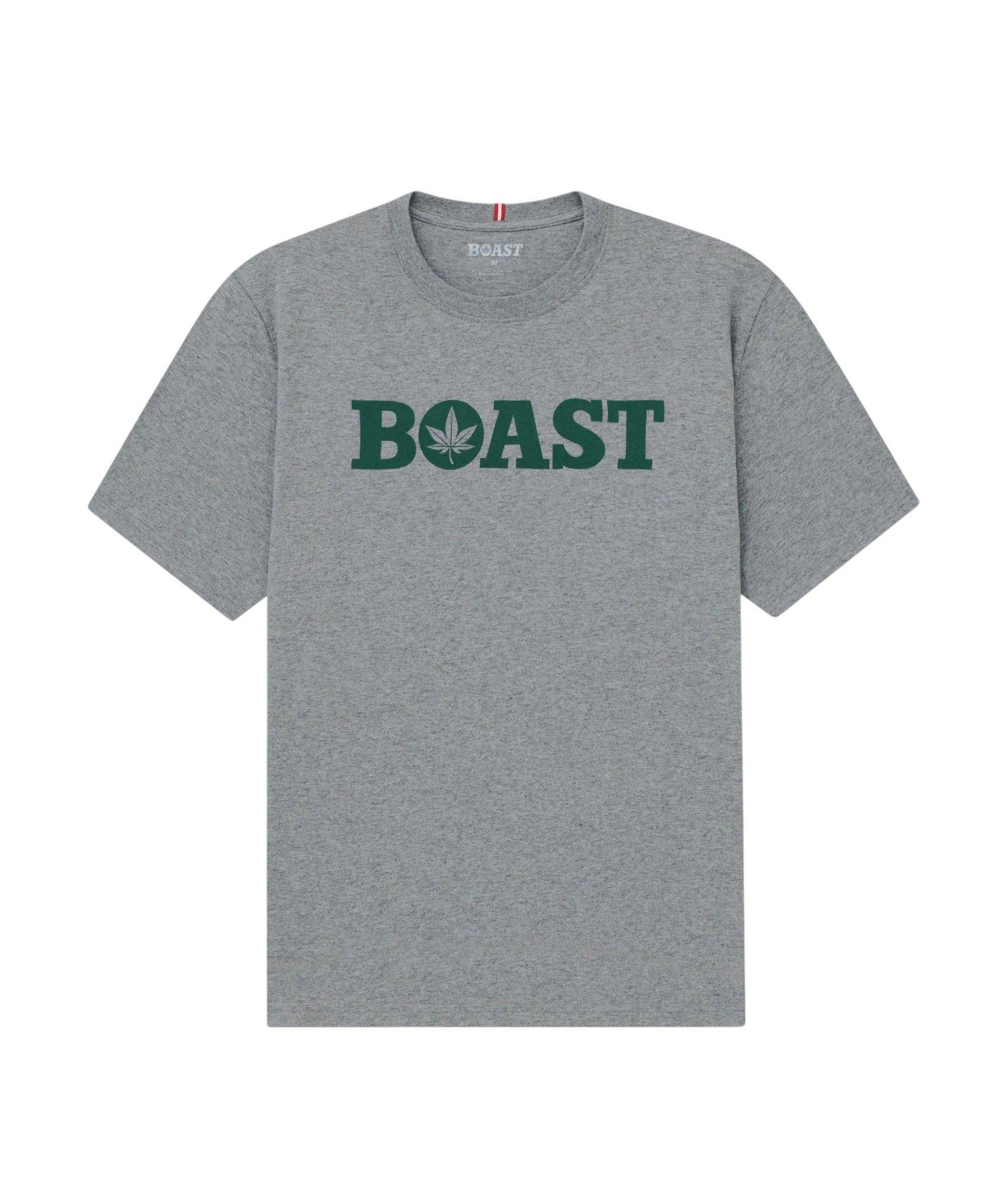 Boast Men's Tee - Grey/Green - GREY/GREEN
