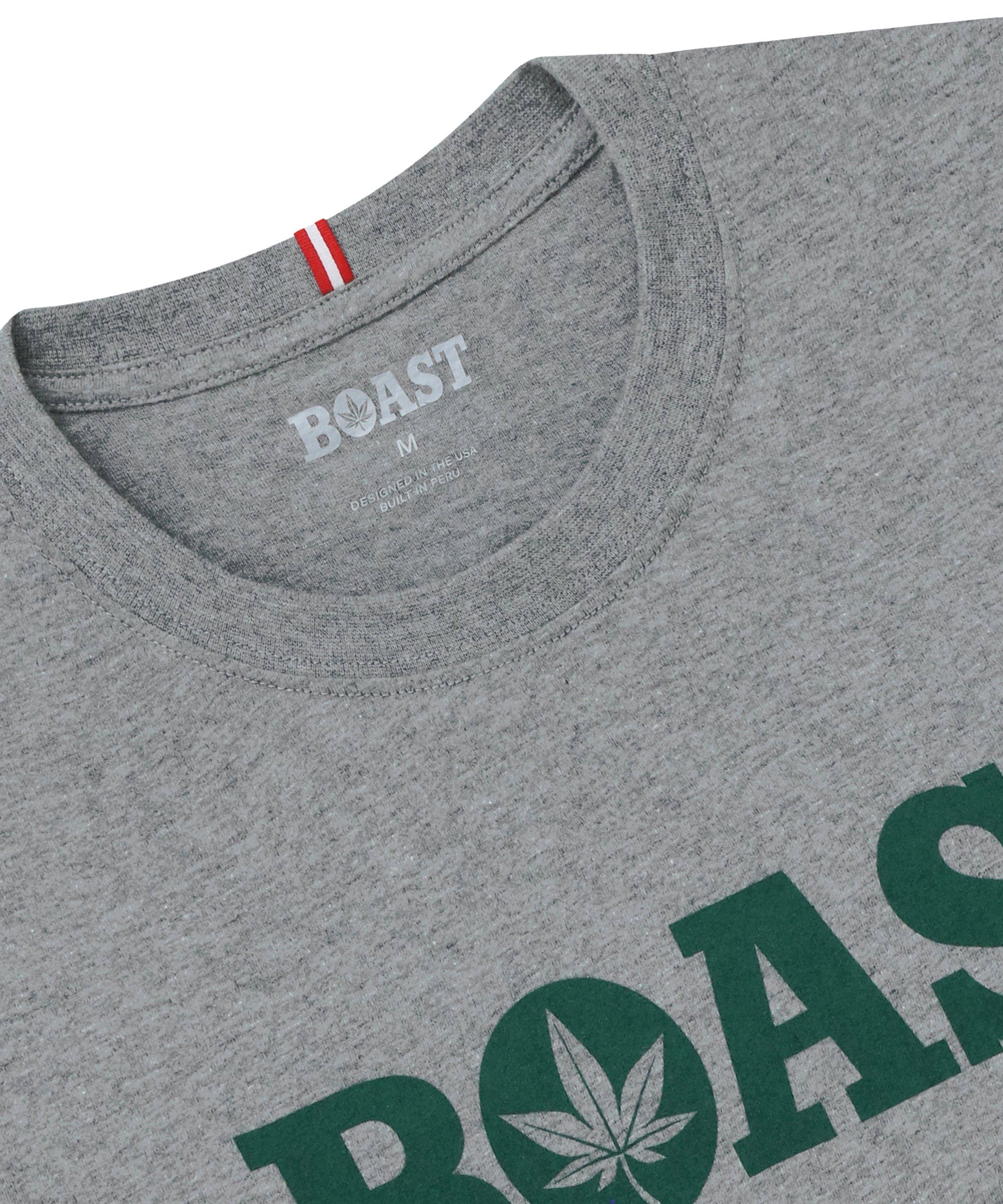 Boast Men's Tee - Grey/Green - GREY/GREEN