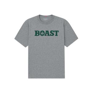 Boast Men's Tee - Grey/Green - GREY/GREEN