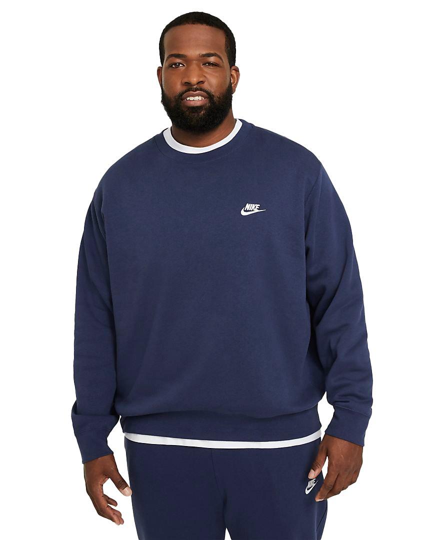 navy blue nike crew neck