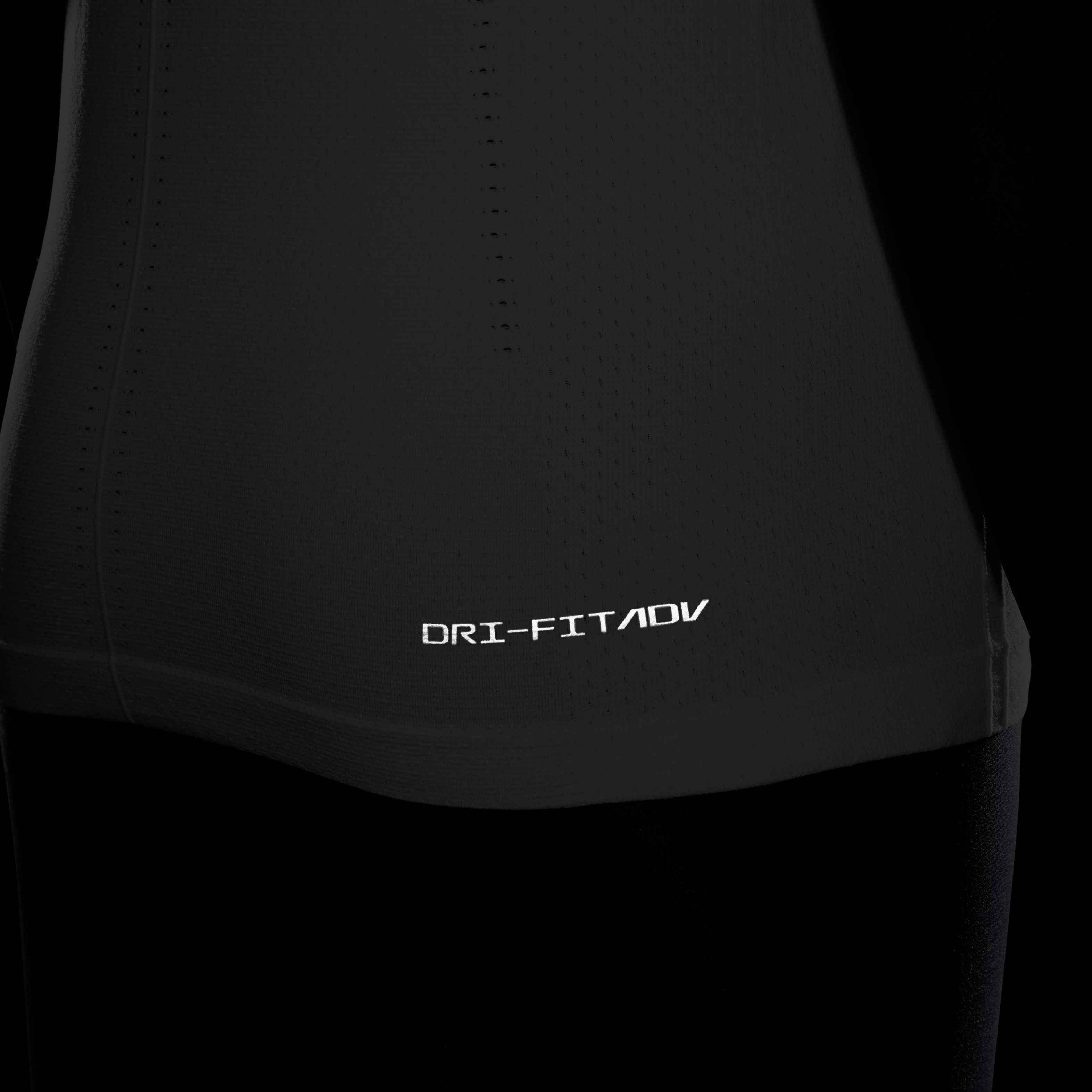 Nike Women's Dri-FIT ADV Aura Slim-Fit Tank - BLACK Thumbnail View 8